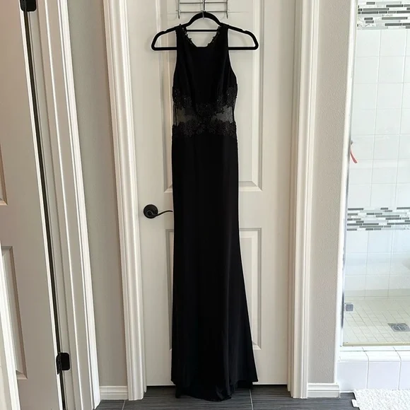 Amelia Couture | Dresses | Amelia Couture Formal Black Mesh Dress Size 6 |  Poshmark
